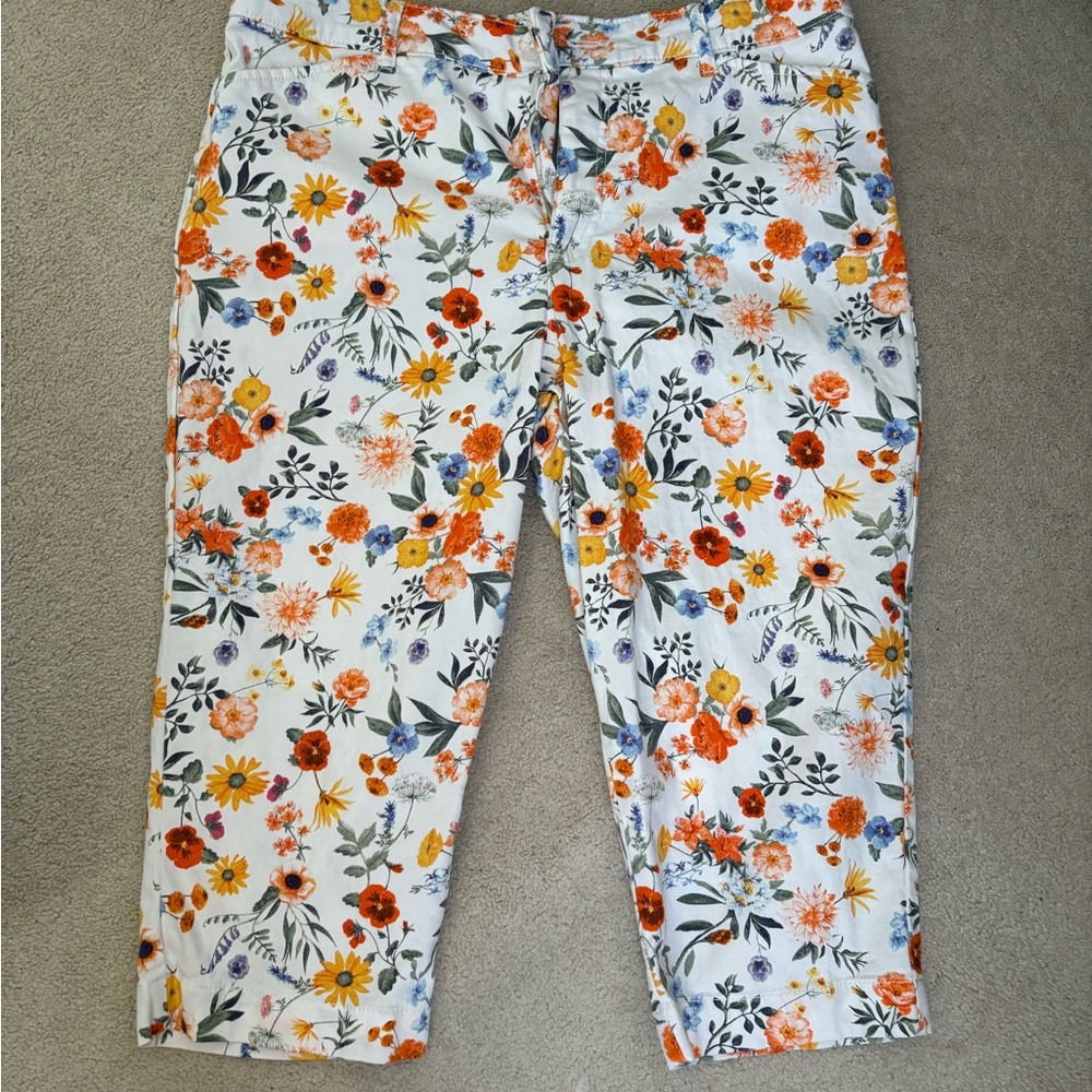 St. John's Bay Floral Ankle Jeans - Multicolor